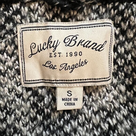 Lucky Brand Los Angeles Wool Blend Gray Cardigan Size S - Picture 5 of 7